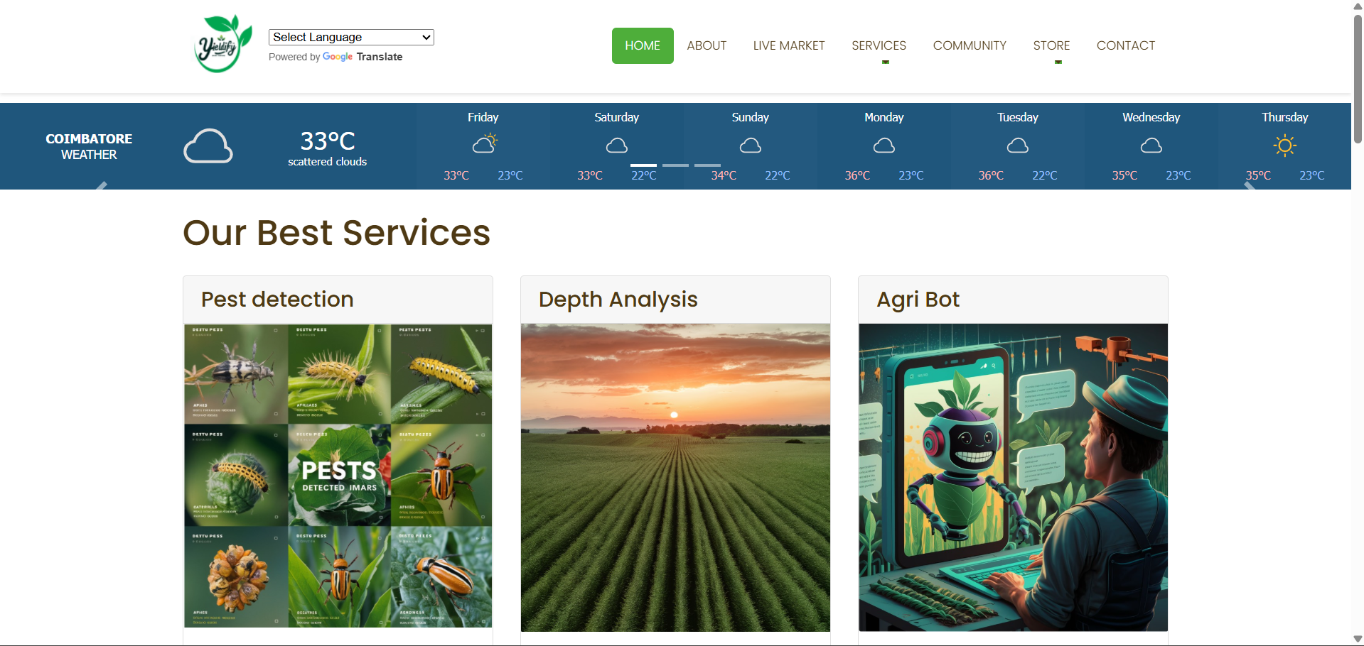 An image of the Yeildify project.