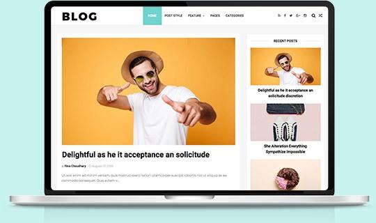 An image of the Blog website project.